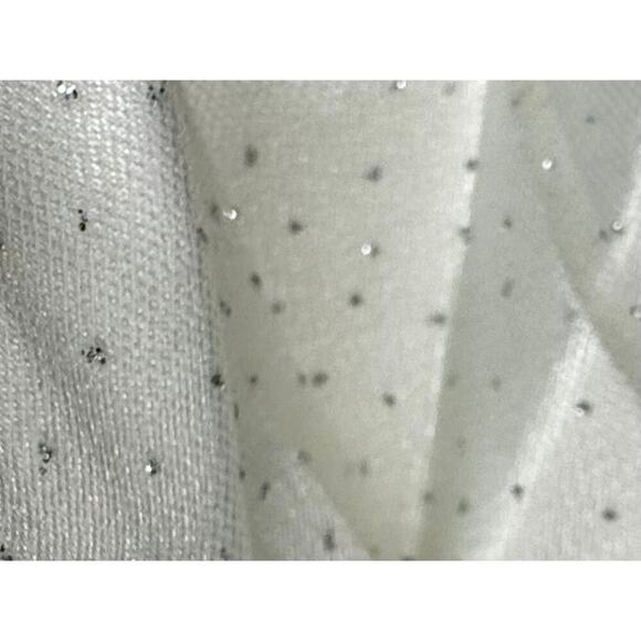 Lulus white formal dress with silver sparkles Size Small - Picture 2 of 3